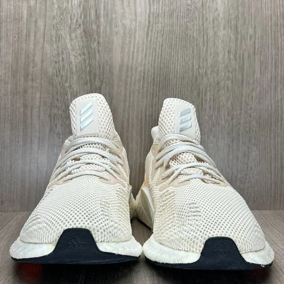 Adidas Shoes Mens 7.5 Alphaboost Ecru Tint 'Glow Orange' Running Sneakers G28565 - Picture 2 of 12